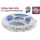 Tira LED 5 mts Flexible 24V 60W 600 Led SMD 2835 IP65, Serie Profesional